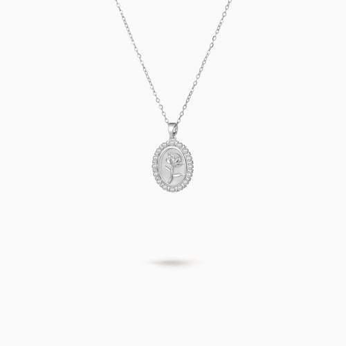 Pearl Rose Necklace